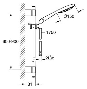Душевой гарнитур Grohe Rainshower 27273001