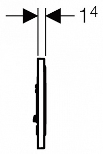 Кнопка смыва Geberit Sigma 10 115.758.KN.5 хром матовый