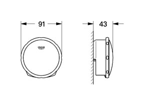 Крышка слива Grohe Talentofill 19952000 для ванны, хром