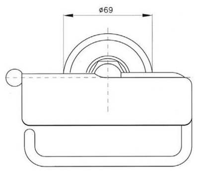 Держатель туалетной бумаги Nicolazzi Classica 1492CR с крышкой
