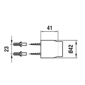 Держатель для душа Laufen Twinpro HF504709100000 хром