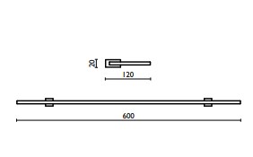 Полка Bagno & Associati Quattro Elite QE11351 CR