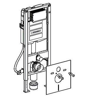 Система инсталляции Geberit Duofix UP320 Sigma Plattenbau 111.362.00.5 для подвесного унитаза
