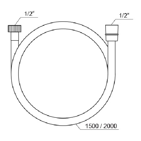 Душевой шланг Ravak SatinFlex 913.02 X07P337