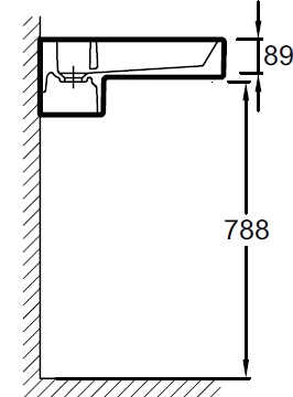 Раковина Jacob Delafon Terrace EXD9112-00 80 см, с подсветкой