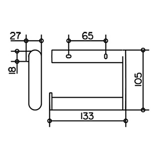 Держатель туалетной бумаги Keuco Plan 14962010000 хром
