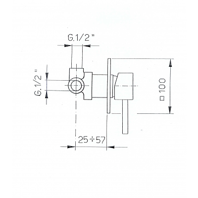Смеситель Fortezza Rhapsody RT.RPS-5505P CR. для душа