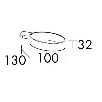 Держатель для фена Burgbad Vry ACJW001 черный матовый