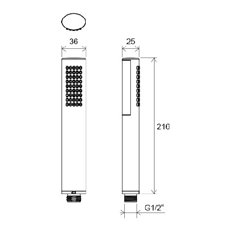 Душевая лейка Ravak 954.00 X07P114 