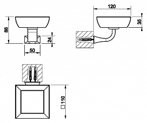 Мыльница Gessi Mimi 33202.031