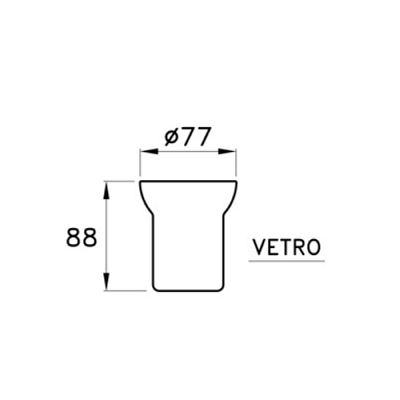 Стакан Stella 130 CT 10007 VSA0 стеклянный