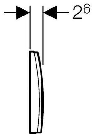 Кнопка смыва Geberit Delta 21 115.125.11.1 белая