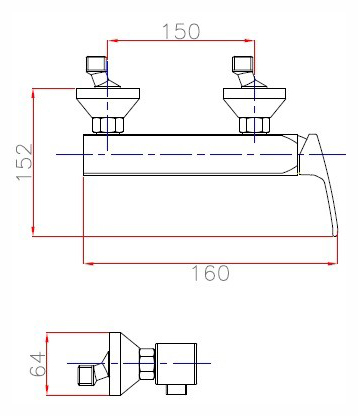 Смеситель Cezares Legend LEGEND-DM-03/24 для душа