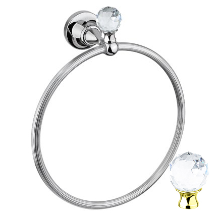 Полотенцедержатель Cezares Olimp OLIMP-RN-03/24-Sw золото/сваровски