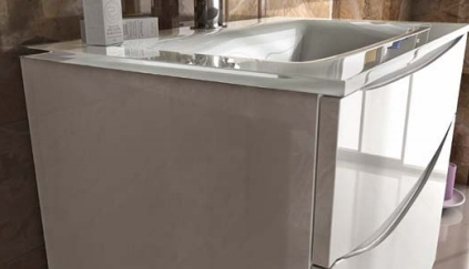 Тумба с раковиной Cezares Sirio 75 bianco lucido