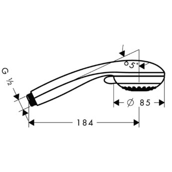Душевая лейка Hansgrohe Crometta 85 28563000 хром