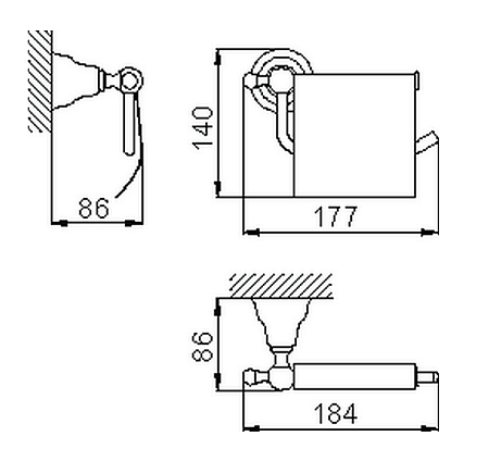 Держатель туалетной бумаги Huber Croisette 4036.01H.CR хром