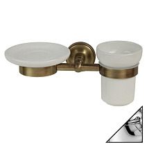 Мыльница Migliore Mirella 17244 и стакан, хром Мыльница Migliore Mirella 17244 и стакан, хром