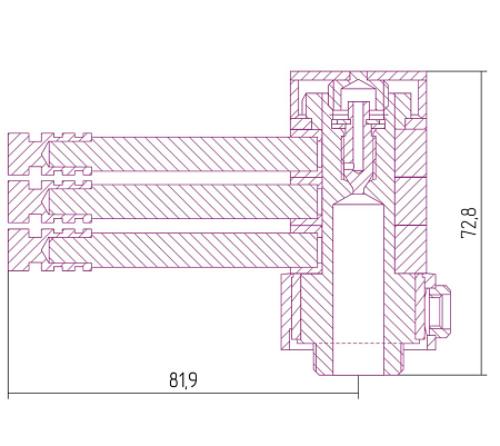 Вешалка Сунержа Веер-3 00-2002-3075 для водяных, без покрытия