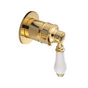Смеситель Migliore Ermitage Mini 28593 для душа, золото/белый