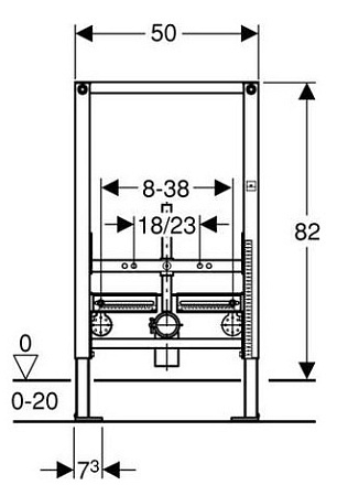 Система инсталляции Geberit Duofix 111.524.00.1 для биде 