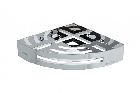 Полка угловая Fixsen Hotel FX-31003A полированная сталь