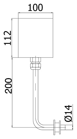 Смывное устройство для писсуаров GPD FPB02 сенсорное