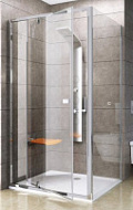 Душевой уголок Ravak Pivot PDOP2-110 + PPS-90 профиль сатин