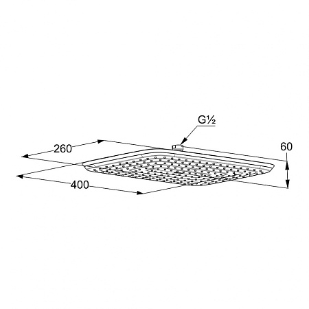 Верхний душ Kludi Freshline 6440005-00 хром