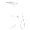 Душевой комплект Boheme Fusion 130-2-MW для душа, с изливом, белый матовый