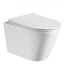 Унитаз подвесной ABBER Bequem AC1102 безободковый, белый