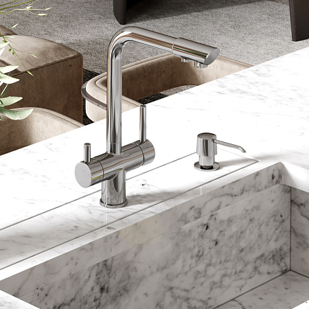 Смеситель WasserKRAFT A8317 для кухонной мойки, хром