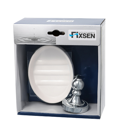 Мыльница керамическая Fixsen Style FX-41108 хром