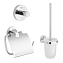 Набор аксессуаров Grohe Basic Essentials 40407001 3 предмета, хром - фото 1