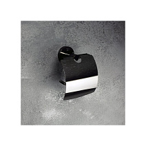 Держатель туалетной бумаги Bemeta Hematit 159112012 с крышкой антрацит матовый