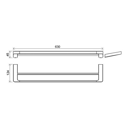 Полотенцедержатель Ravak 10° TD 320 X07P326 2 полотенца