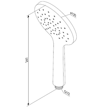 Душевая лейка Damixa Jupiter 977020000 хром