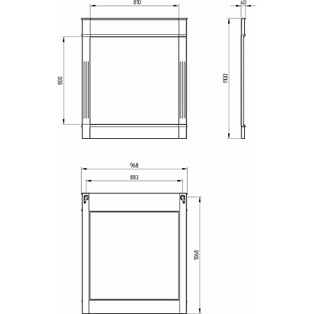 Зеркало Migliore Kantri 26689 100 decape sabbia