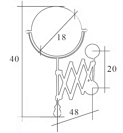 Косметическое зеркало Migliore Complementi 21976 бронза