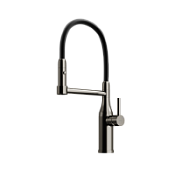 Смеситель для кухонной мойки Sancos Pride SC4011GG вороненая сталь/черный