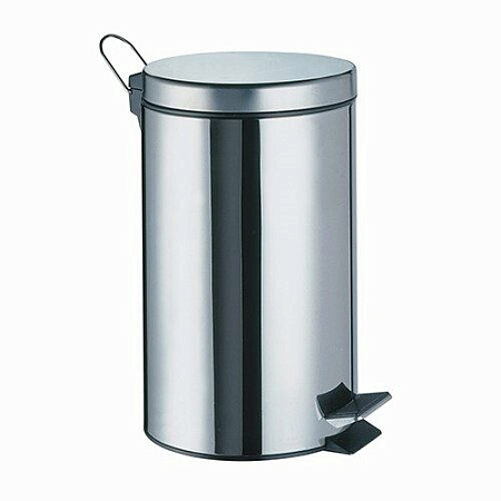 Ведро WasserKRAFT K-633 с педалью 3л, хром