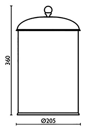 Мусорное ведро Bagno & Associati Folie FS91651 CR