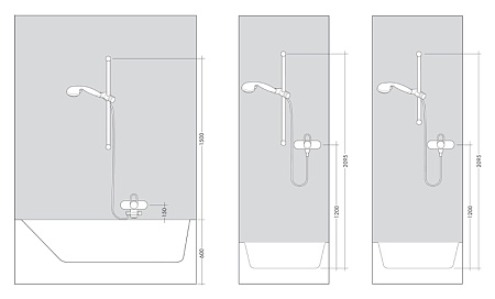 Душевой гарнитур Hansgrohe Croma Select S 26573400 белый/хром