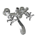 Смеситель Nicolazzi Tiede 1900CR45 для ванны, хром