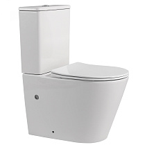 Унитаз-компакт ABBER Bequem AC1112TMW безободковый, белый матовый