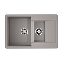 Кухонная мойка Omoikiri Daisen 78-2T-GR 78x51x23 leningrad grey