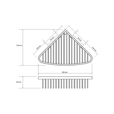 Мыльница Bemeta Cytro 146208332 угловая