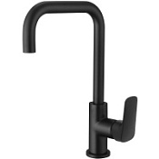 Смеситель Aquatek Вега AQ1081MB для кухонной мойки, черный матовый