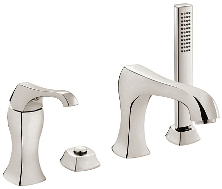 Смеситель Emmevi Ares 76120NS для ванны с душем, зачищенный никель