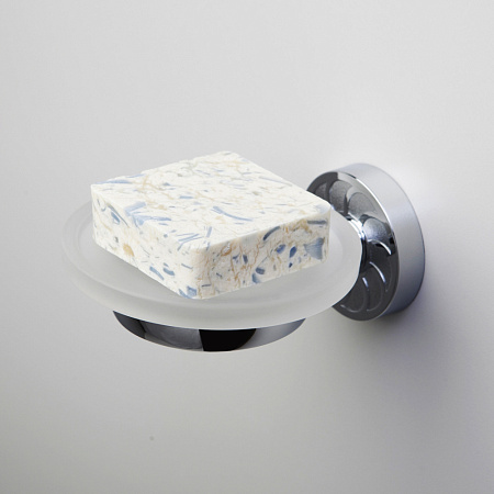 Мыльница WasserKRAFT Isen K-4029 стеклянная, хром